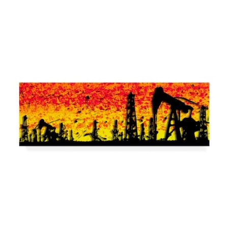 Roderick Stevens 'Oklahoma Silhouette' Canvas Art,16x47